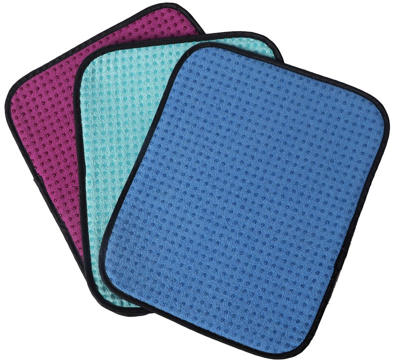 TonGass (3-Pack Multicolor Microfiber Bowling Ball Towel - 10"x8" Premium Quality Bowling Ball Shammy Pad with Easy-Grip Dots - Clean from Dirt and Oil to Improve Grip and Precision - Image 1