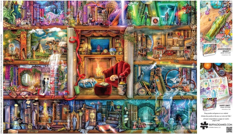 Buffalo Games - Aimee Stewart - The Grand Fiction Library - 2000 Piece Jigsaw Puzzle for Adults -Challenging Puzzle Perfect for Game Nights - Finished Size is 38.50 x 26.50 - Image 5