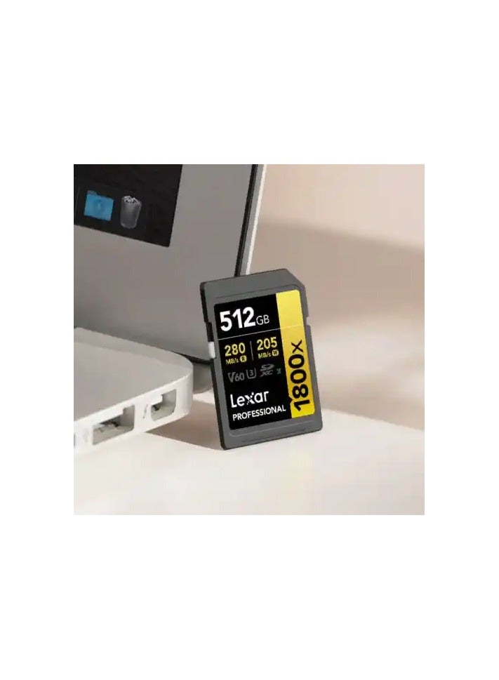 Lexar 512GB Professional 1800x SDXC™ UHS-II cards - Image 3