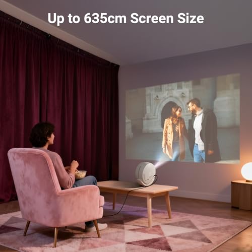 Zebronics Android Smart Projector, 4K UHD Support, 12000 Lumens, 250" Screen, 90° Tiltable, Auto Focus & Keystone, OTT Apps (Netflix, Prime, Hotstar), BT v5.4, HDMI, Miracast - Image 5