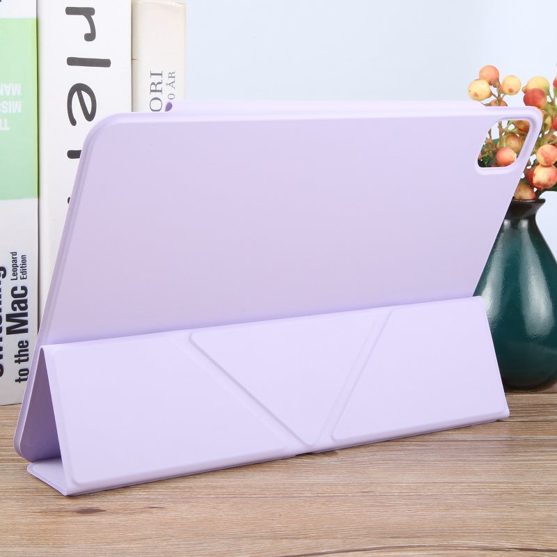 erorex For Ipad Air 11 2025 / 2024 Y-Shape Double-Sided Clip Magnetic Smart Tablet Case(Purple) - Image 5