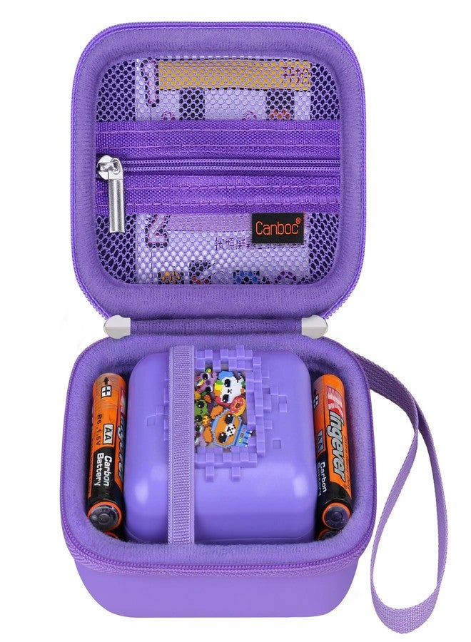 Canboc Hard Carrying Case for Bitzee Disney/Bitzee Magicals/Bitzee Interactive Toy Digital Pet, Virtual Electronic Pets Kids Toys Storage Bag, Purple+Purple (Case Only) - Image 1