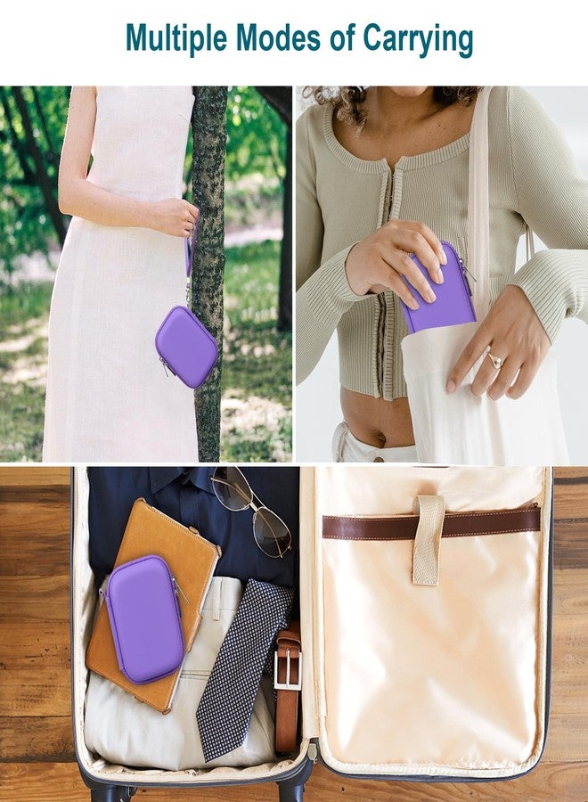 Canboc Hard Carrying Case for Bitzee Disney/Bitzee Magicals/Bitzee Interactive Toy Digital Pet, Virtual Electronic Pets Kids Toys Storage Bag, Purple+Purple (Case Only) - Image 3