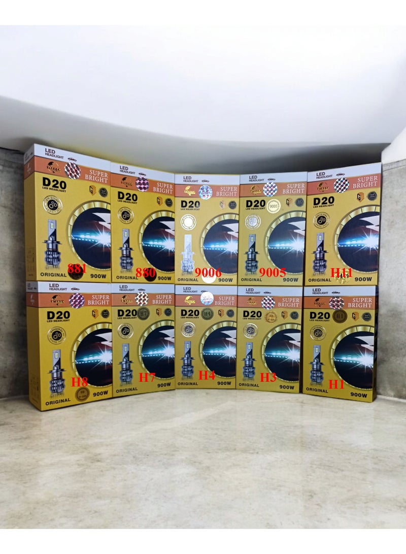 TACPRO Car D20 headlight model 881, long lifespan, high efficiency, super bright, high quality. - Image 3