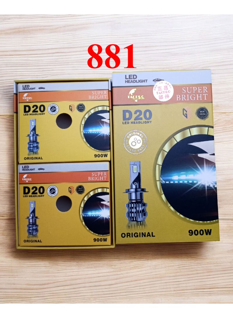 TACPRO Car D20 headlight model 881, long lifespan, high efficiency, super bright, high quality. - Image 2