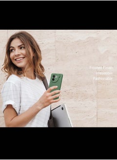 Gear4 Vivo V30e 5G 2024 Liquid Silicone With Wavey Texture Case Cover - Dark Green  - Image 5