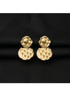 Exaggerated Geometric Circle Stud Earrings Retro Leaf Butterfly Women E654