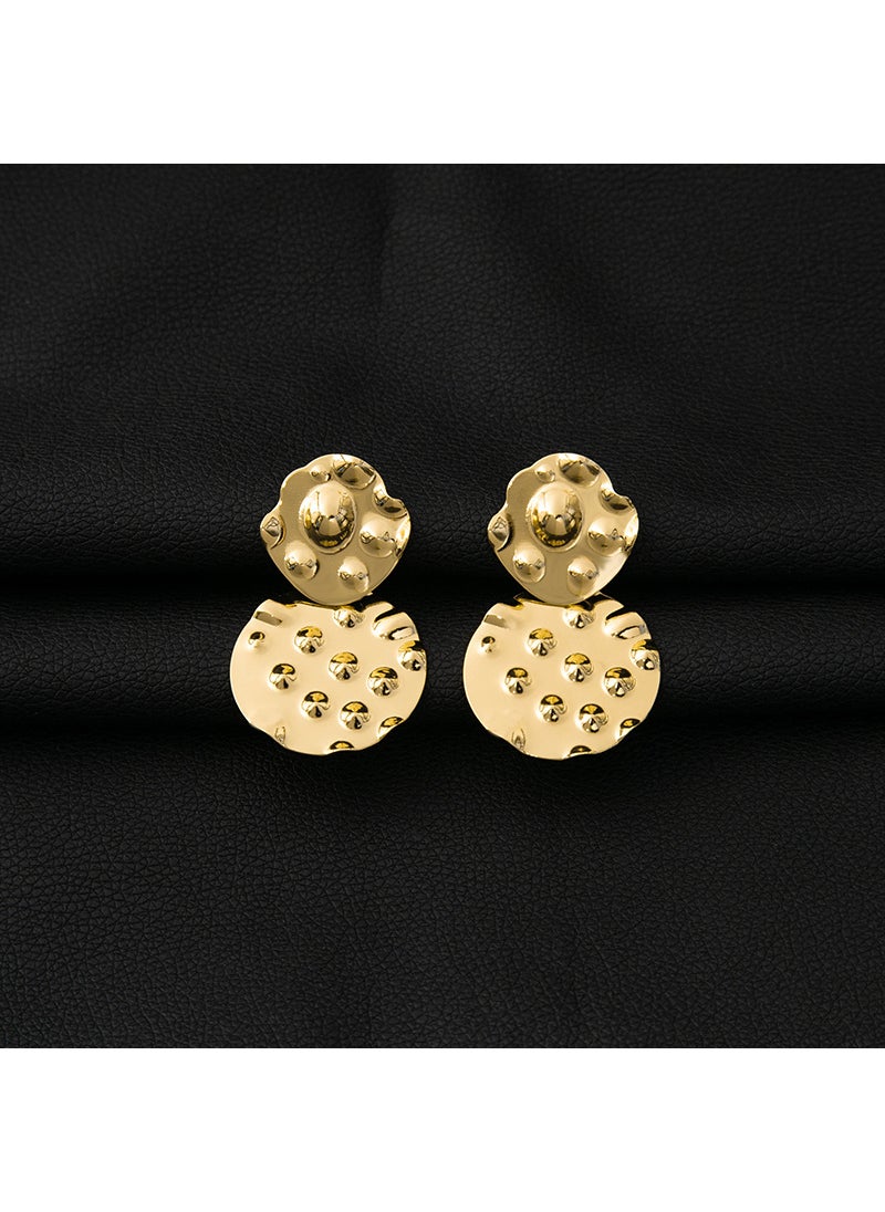 Generic - Exaggerated Geometric Circle Stud Earrings Retro Leaf Butterfly Women E654 - Image 1