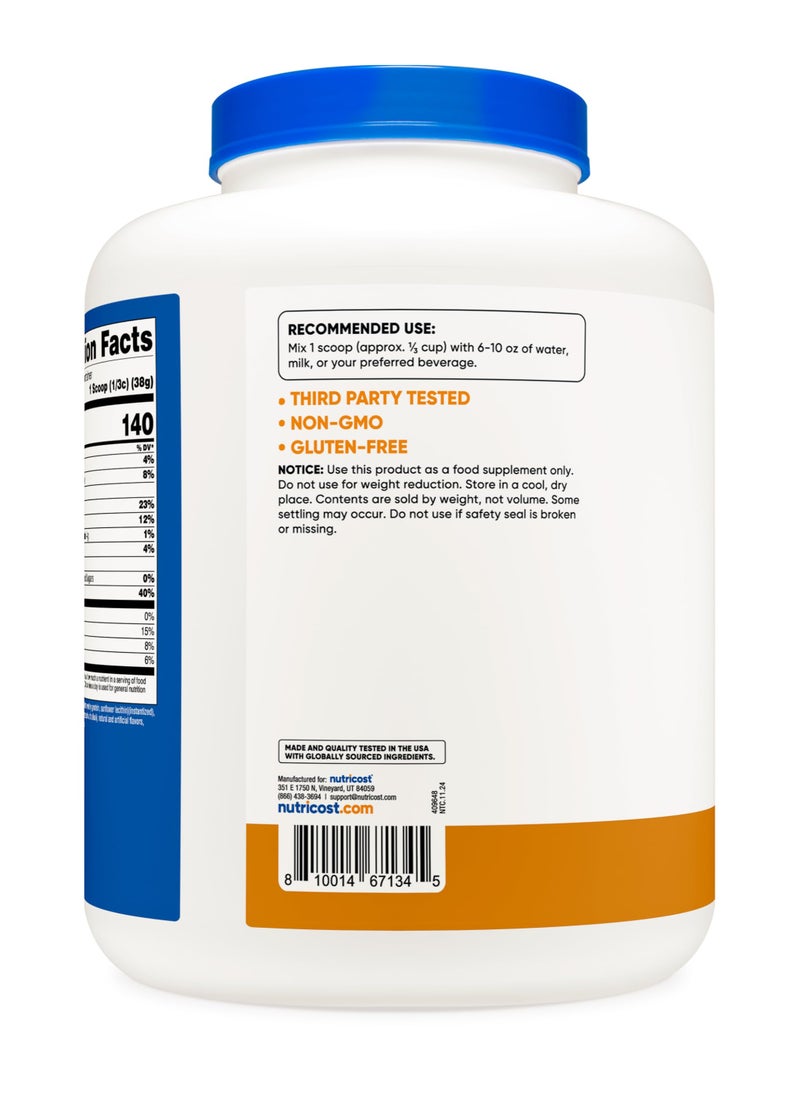 Nutricost - Whey Protein - Whey Protein Concentrate (Chocolate Pb ), 25 G Protein Per Serving, 60 Servings, 5 Lb Per Container Chocolate Pb Naturally And Artificially Flavored Net Wt.5 Lb - Image 1