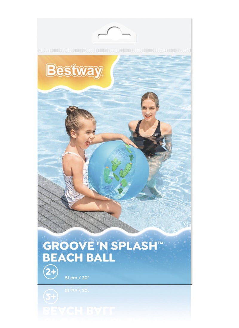 Bestway - Bestway 51cm Groove n Splash Beach Ball#31036 - Image 1