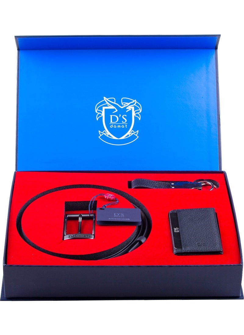 D'S DAMAT D'S Groom Belt Card Holder Keychain Set Black  - Image 1