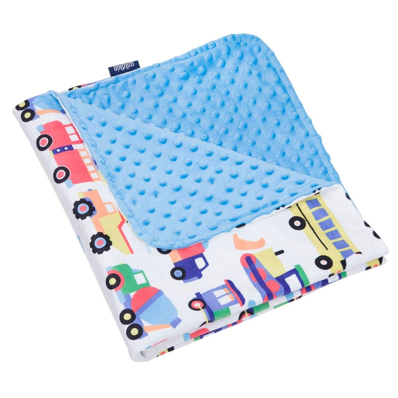 Wildkin Plush Baby Blanket Soft Cozy Comfort Ideal for Toddlers Travel Daycare Trains Planes and Trucks