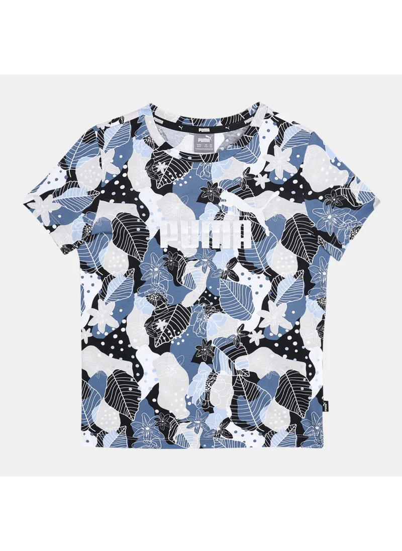 PUMA Kids' Essentials+ Bloom Allover Print T-Shirt