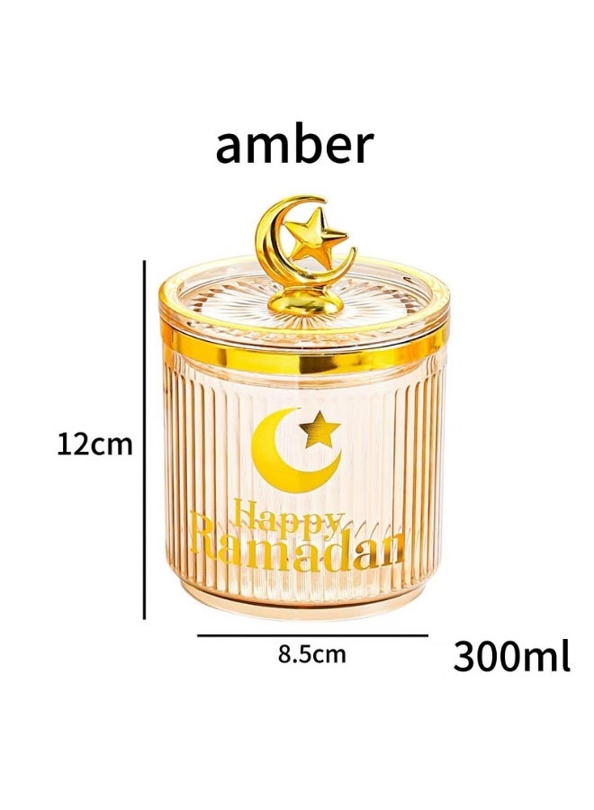 Moon Star Element  sugar bowl, Amber Storage Tank, dates bowl, Food Moisture-Proof Storage Tank, 8.5*12cm - Image 5