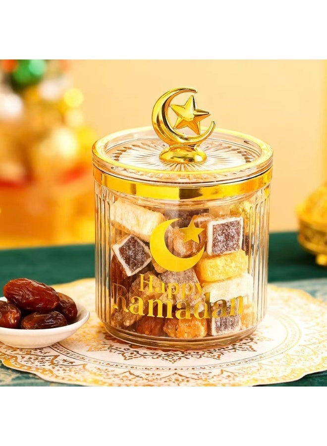 Moon Star Element  sugar bowl, Amber Storage Tank, dates bowl, Food Moisture-Proof Storage Tank, 8.5*12cm - Image 1