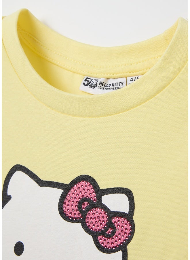 Ovs Long-sleeved Hello Kitty T-shirt with diamantÃ©s - Image 3