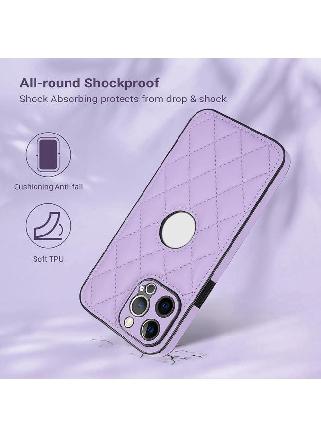 S-TOP Case For iPhone 13 Pro Max Rhombic Leather Back Cover Phone Case - Image 2