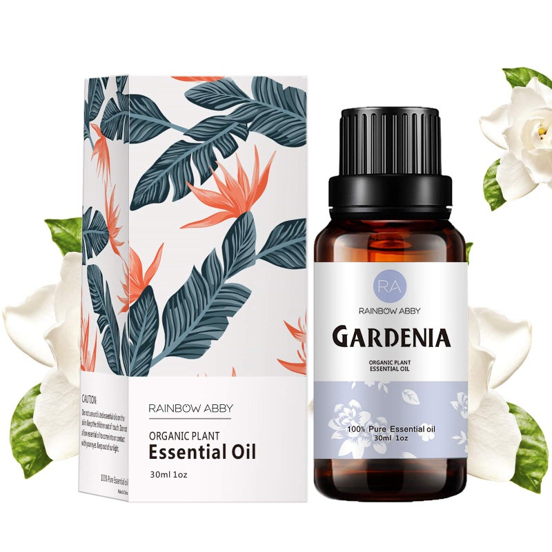 Rainbow Abby Gardenia Essential Oil 100 Pure Diffuser Oil Gardenia Oil for Diffuser Massage Skin Care Yoga 30ML 