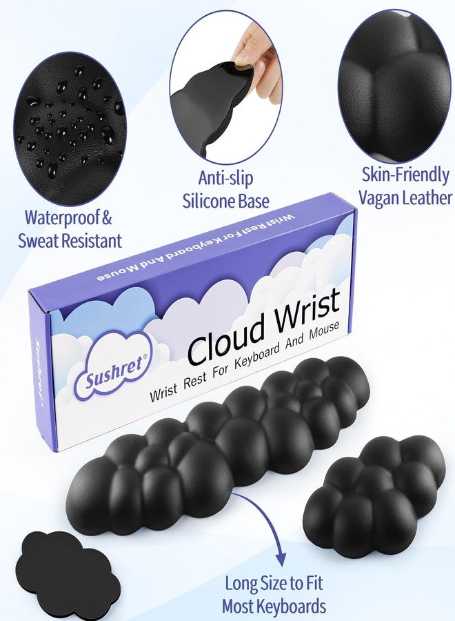 Sushret Black Cloud Keyboard Wrist Rest Set - Image 5