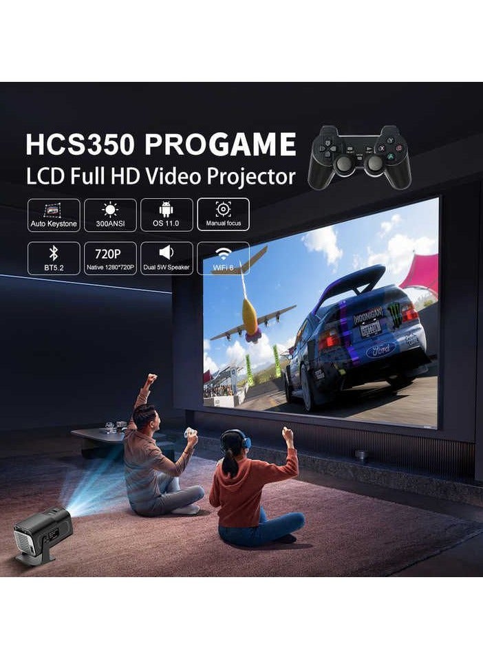 Portable Projector Game With Wireless Dual Gamepad Portable Mini Game Player Home Interactive Game Projector  - Image 5