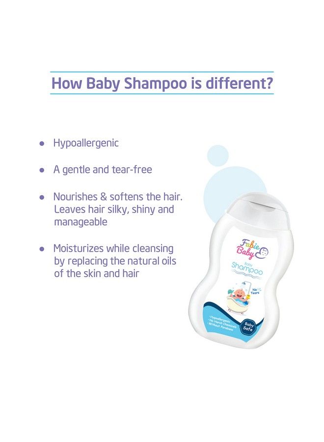 Fabie Baby Premium Imported Tear Free Baby Shampoo ; Dubai Certified Toxin Free ; Cleans & Conditions Hair Organic Shampoo Baby Shampoo 250Ml Imported Made In Dubai - Image 5