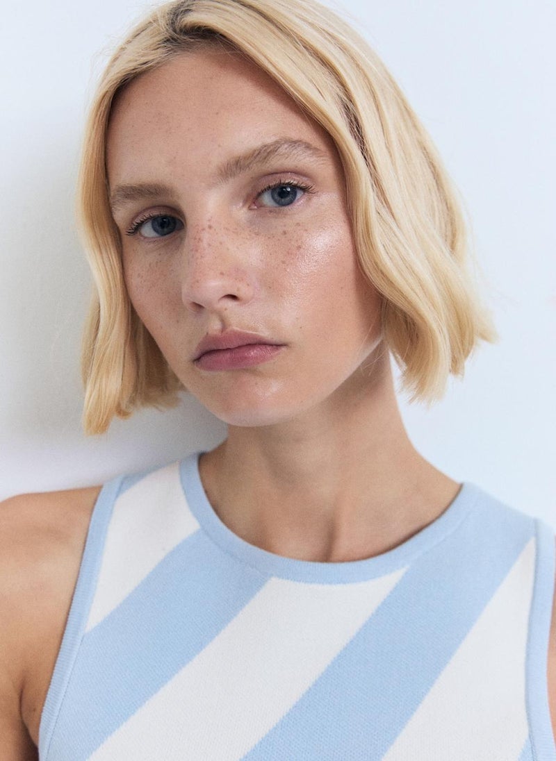 MANGO Striped Mini Dress  - Image 4