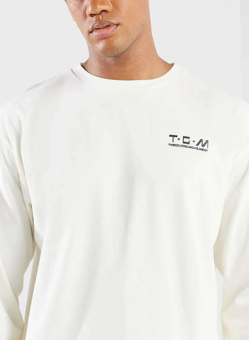 ذا جيفينج موفمنت Regular Fit Globe Printed T-Shirt