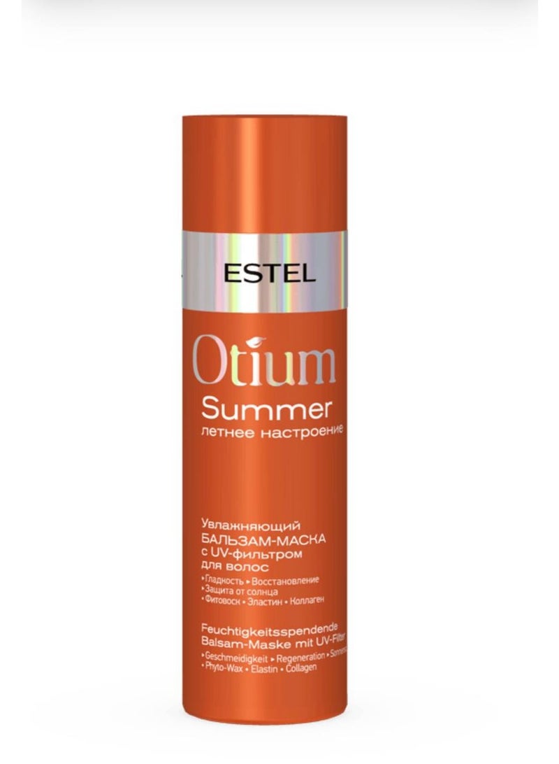 Estel OTIUM Summer Hair Mask UV Protection 200ml | Moisturizing Balm for Dry & Sun-Damaged Hair | Anti-Frizz Shine Treatment UAE