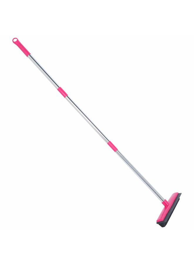 EBTOOLS Carpet Hair Removal Broom, Dust-Free Hand Washing Rubber Floor Brush, Pet Hair Dust Removal, Suitable for Daily Household Cleaning(Pink) - Image 1