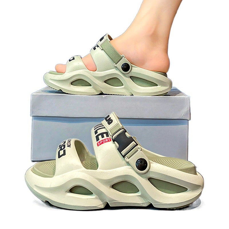 Slippers Women'S Summer Wear Thick Sole Seaside Sports Beach Sandals Feeling Slippers Soft Sole Not Tired Feet - Image 5