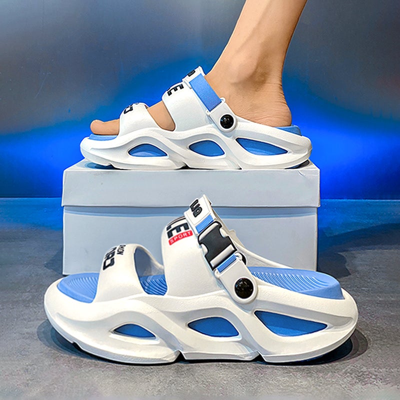 Slippers Women'S Summer Wear Thick Sole Seaside Sports Beach Sandals Feeling Slippers Soft Sole Not Tired Feet - Image 1