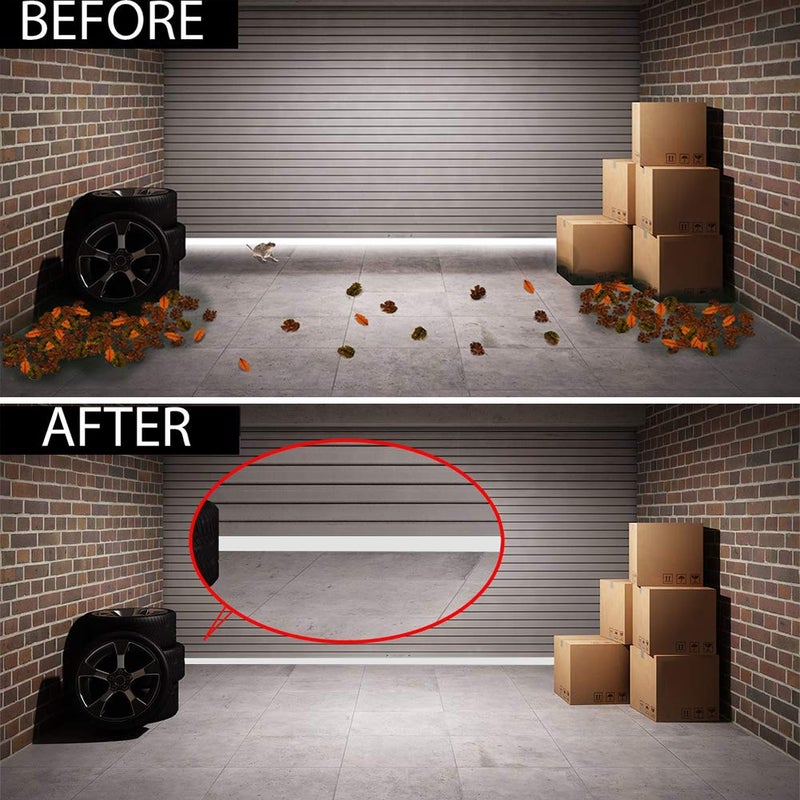 Suptikes [New Upgrade] Huge Gap Door Draft Stopper 3.4"" W Widened Door Sweep Seal Gap Up To 1.8"" For Interior & Exterior Doors - Keeping Draft Noise Dust And Unwanted Animals Out 3.4"" W X 39"" L White - Image 5