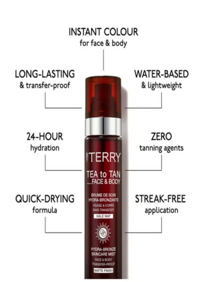 BY TERRY Terry Tea To Tan Face & Body – Natural Matte Bronze Mist | Travel Size 9.5 ml - Image 5