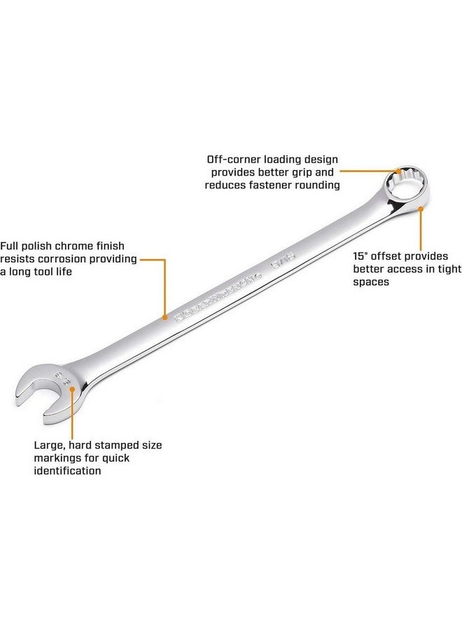 GearWrench 12-Point Long Pattern Combination Wrench Silver 8 mm 81665G - Image 2