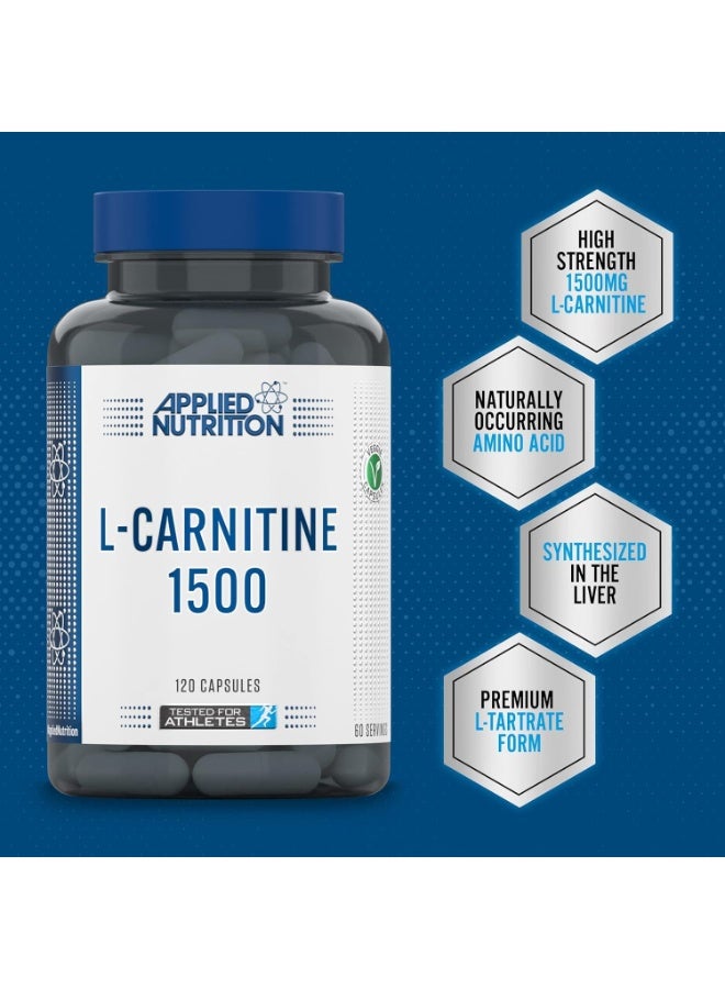 L-Carnitine 1500, 120 Capsules, 60 Servings