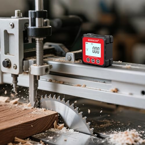 RDINSCOS Rechargeable Digital Angle Finder Magnetic Table Saw Angle Finder Tool Inclinometer -4 of 90 Degree Finder Angle Cube Digital Protractor Bevel Gauge for Woodworking Micro Jig (PT183) - Image 4
