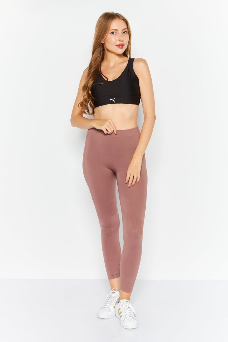 PUMA Women Brand Logo Padded Sports Bra, Black - Image 2