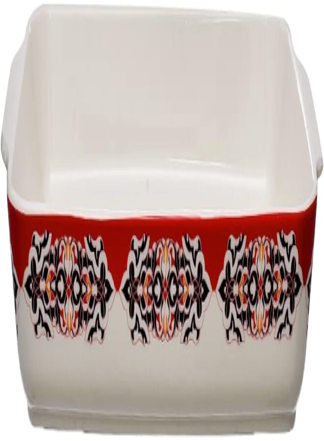 Rosa FM 8968 904626 Khayameya Red Large Rectangle Porcelain casserole 37CM With Durable Material For Home