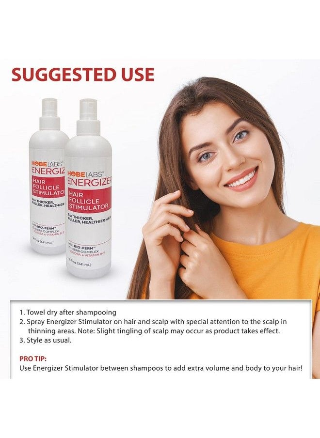 Hobe Labs - Energizer Hair Follicle Stimulator With Jojoba And Vitamin B5 For Thicker Fuller Hair 12 Oz - Image 1