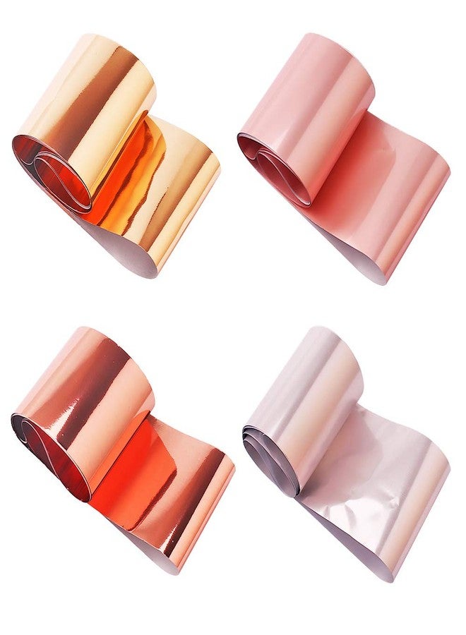 SILPECWEE 10 Rolls Gold Rose Gold Flakes Metallic Nail Transfer Foils - Nail Art Stickers & Design Stickers - 1.57inches39.4inches - Image 3