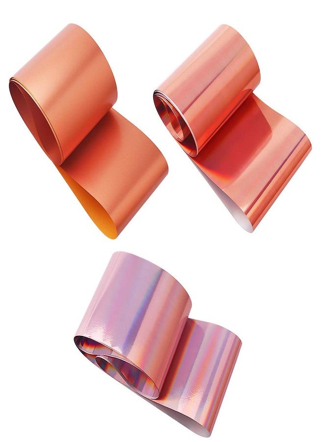 SILPECWEE 10 Rolls Gold Rose Gold Flakes Metallic Nail Transfer Foils - Nail Art Stickers & Design Stickers - 1.57inches39.4inches - Image 5