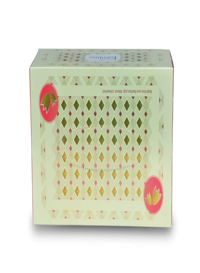 Kosher Bamboo Facial Tissue Box - Pack of 3 - Made of Pure bamboo Pulp - 2 Ply - 150 pulls each (ivoryGold) - Image 3