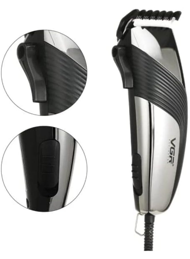 ماكينة حلاقة V-121 السلكية بذراع تحكم فى الشفرات و 8 أمشاط تدريج موتور نحاسي قوى و هادئ للغايه - Image 2