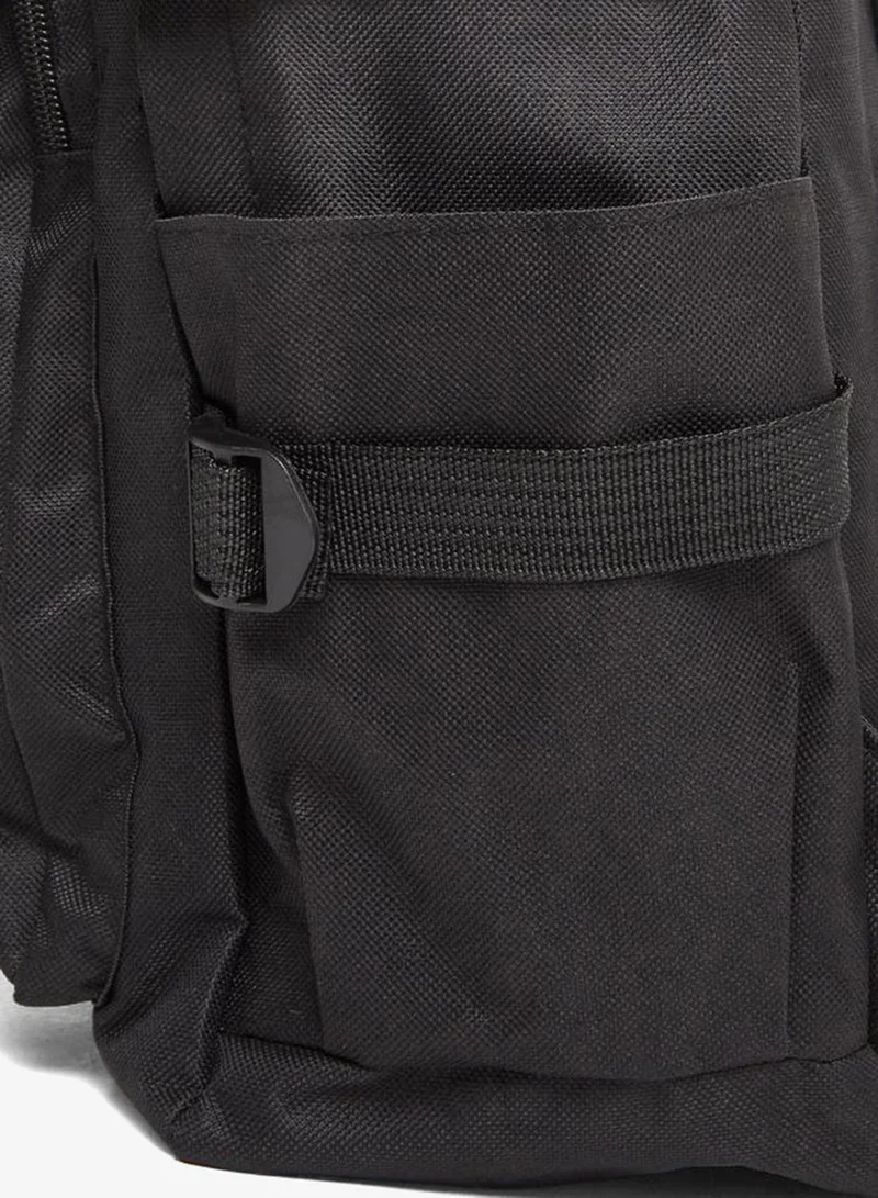 Styli  Plain Backpack with Buckled Pocket for Men | Best Price UAE