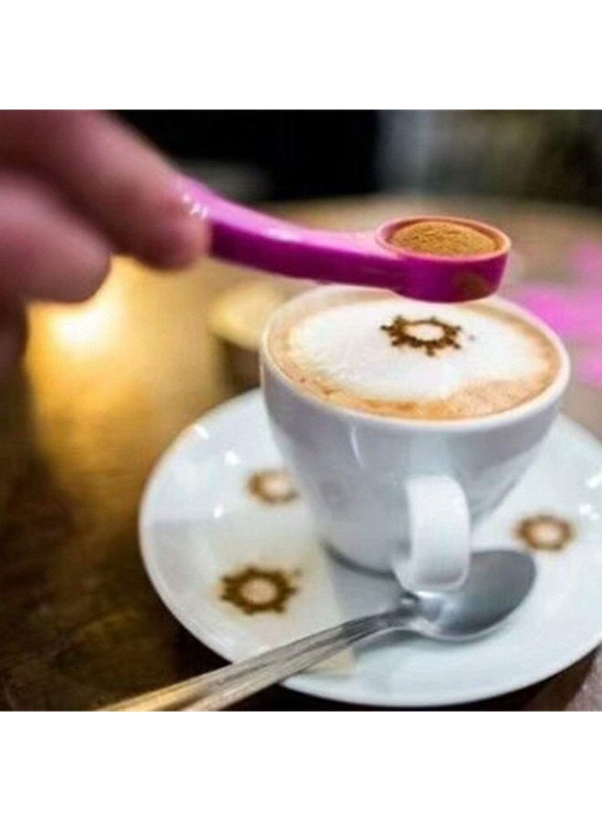 SmartLove Portable Magic Spice Spoon Food Decorating Tools 16 Different Images Decor Coffee Cake Foods Piping Spoons - Image 2