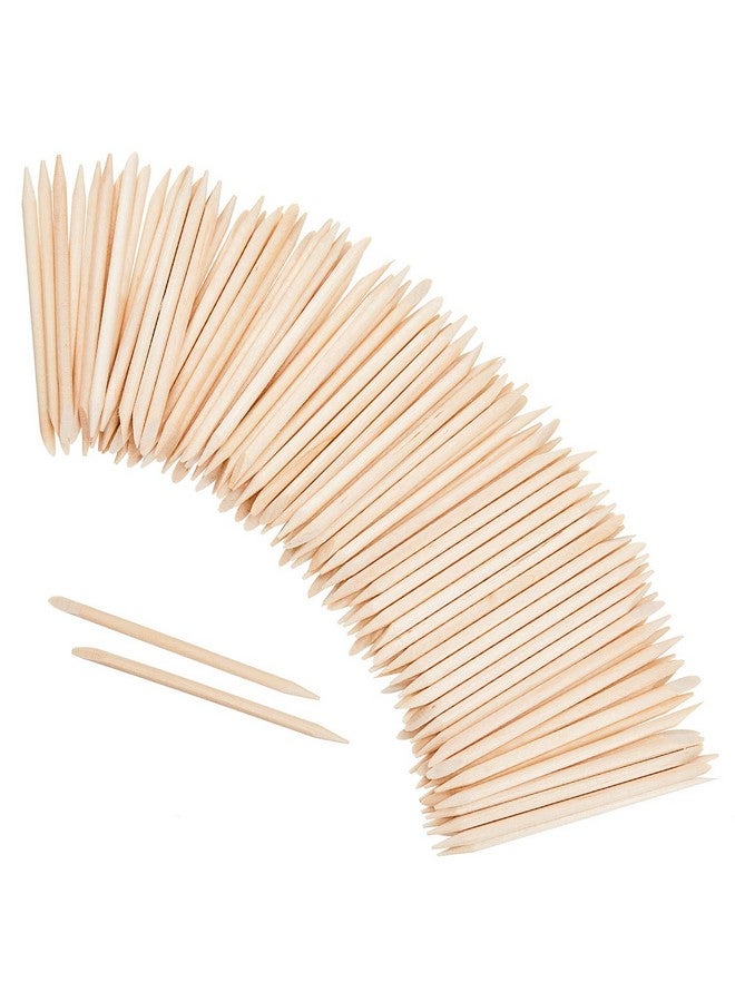 Maitys 200 Pieces Orange Sticks For Nails 4.53 Inch Wooden Cuticle Pusher Remover Double Sided Multi Functional Wood Manicure Pedicure Tool For Home And Salon - Image 1