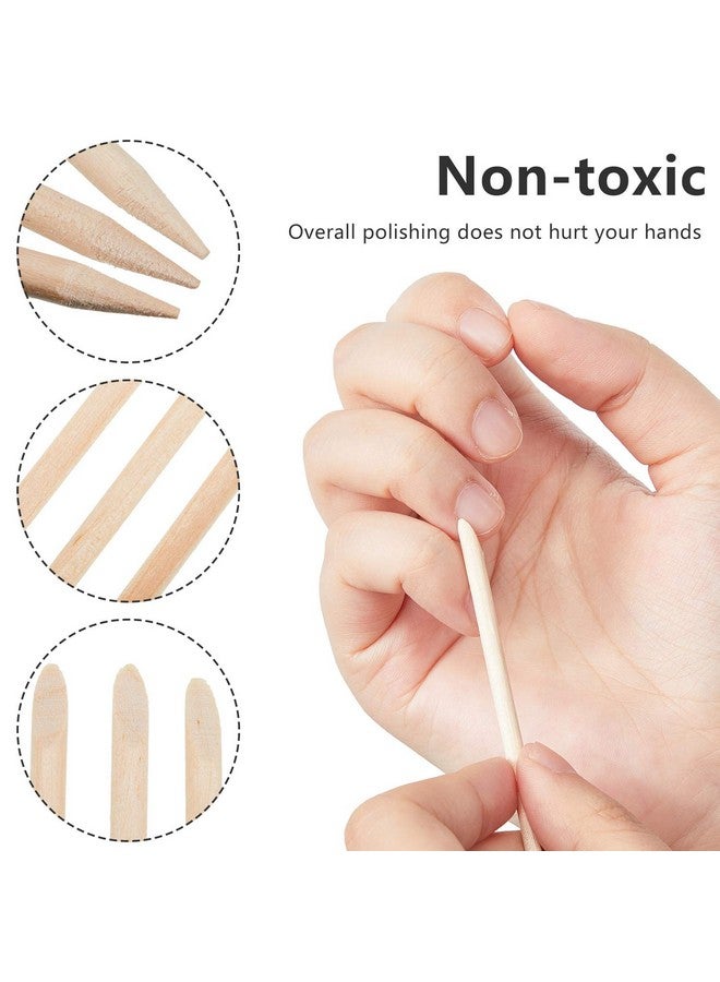Maitys 200 Pieces Orange Sticks For Nails 4.53 Inch Wooden Cuticle Pusher Remover Double Sided Multi Functional Wood Manicure Pedicure Tool For Home And Salon - Image 3