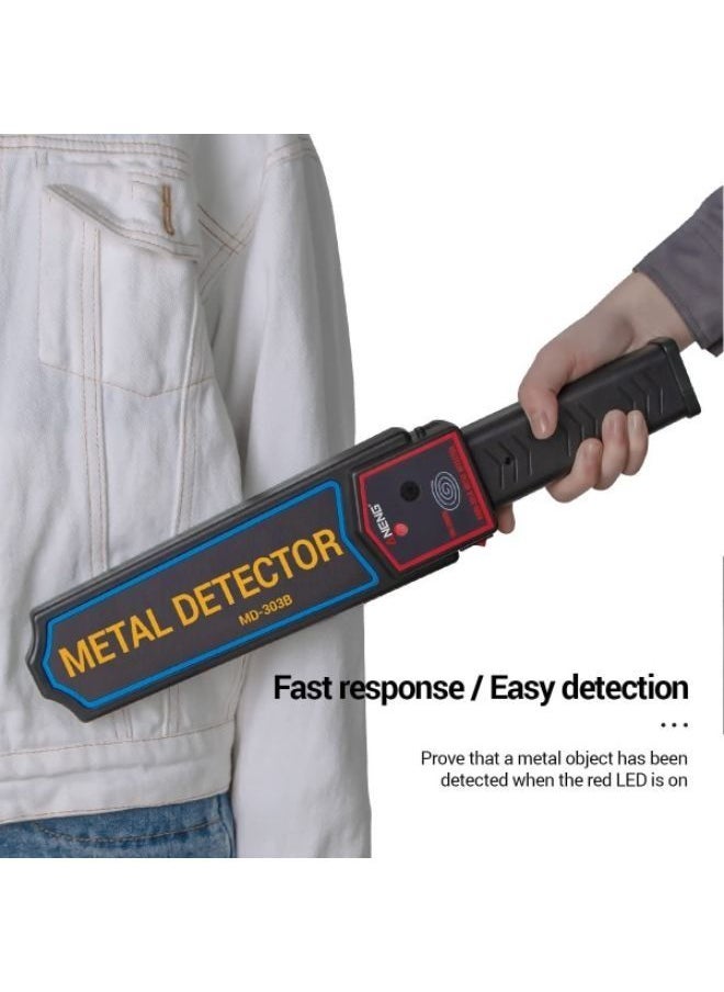 Generic - Handheld Metal Detector Portable Security Scanner Finder Wand Airport Scan Tool - Image 1