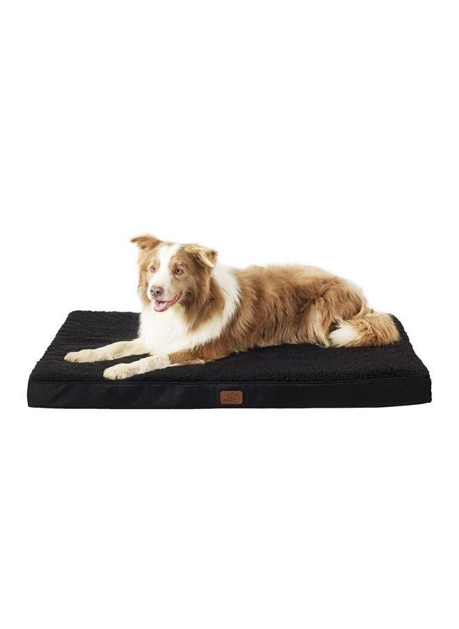 Bedsure Extra Large Dog Bed - XL Orthopedic Waterproof Dog Beds with Removable Washable Cover for Extra Large Dogs, Egg Crate Foam Pet Bed Mat, Suitable for Dogs Up to 100 lbs  - Image 1