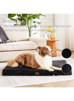 Bedsure Extra Large Dog Bed - XL Orthopedic Waterproof Dog Beds with Removable Washable Cover for Extra Large Dogs, Egg Crate Foam Pet Bed Mat, Suitable for Dogs Up to 100 lbs  - Image 2